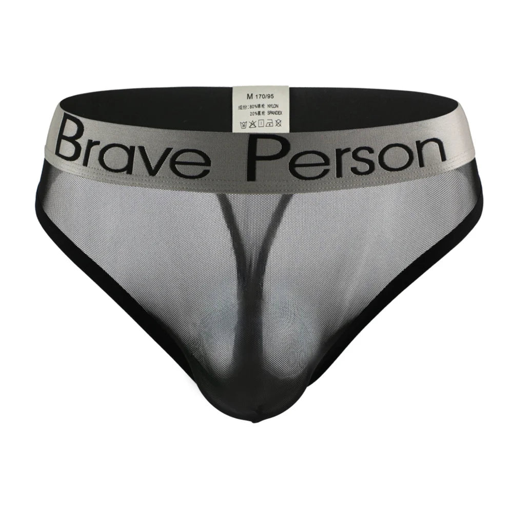 #PB Men's Transparent Low-waist Breathable Underwear