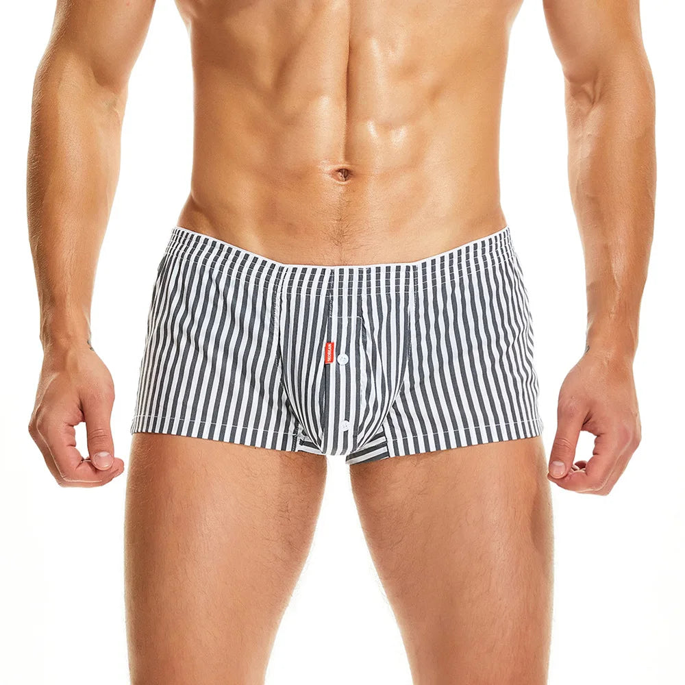 #PB Cotton Striped Boxers - passionbarn.com