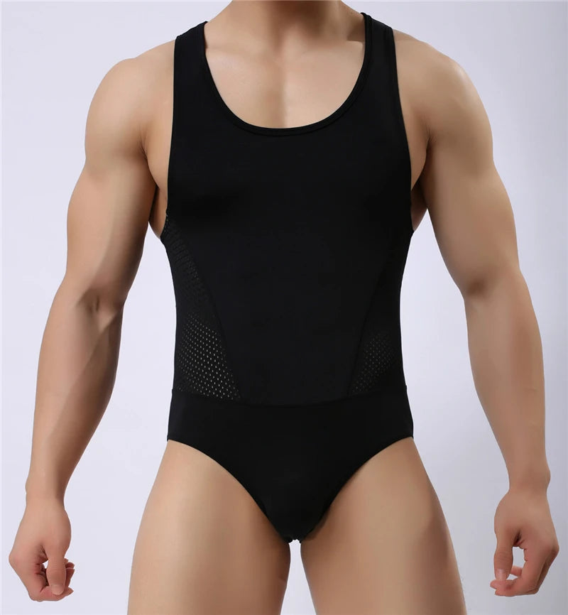 #PB Brave Bodysuits Men High Elasticity One-piece Shaper