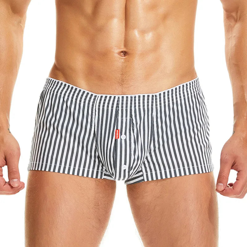 #PB Cotton Striped Boxers - passionbarn.com