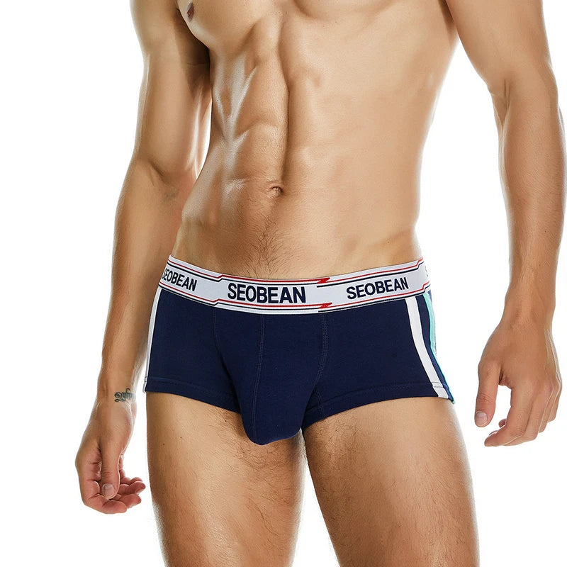 #PB Men's Boxers Briefs Breathable Cotton Underwear - passionbarn.com