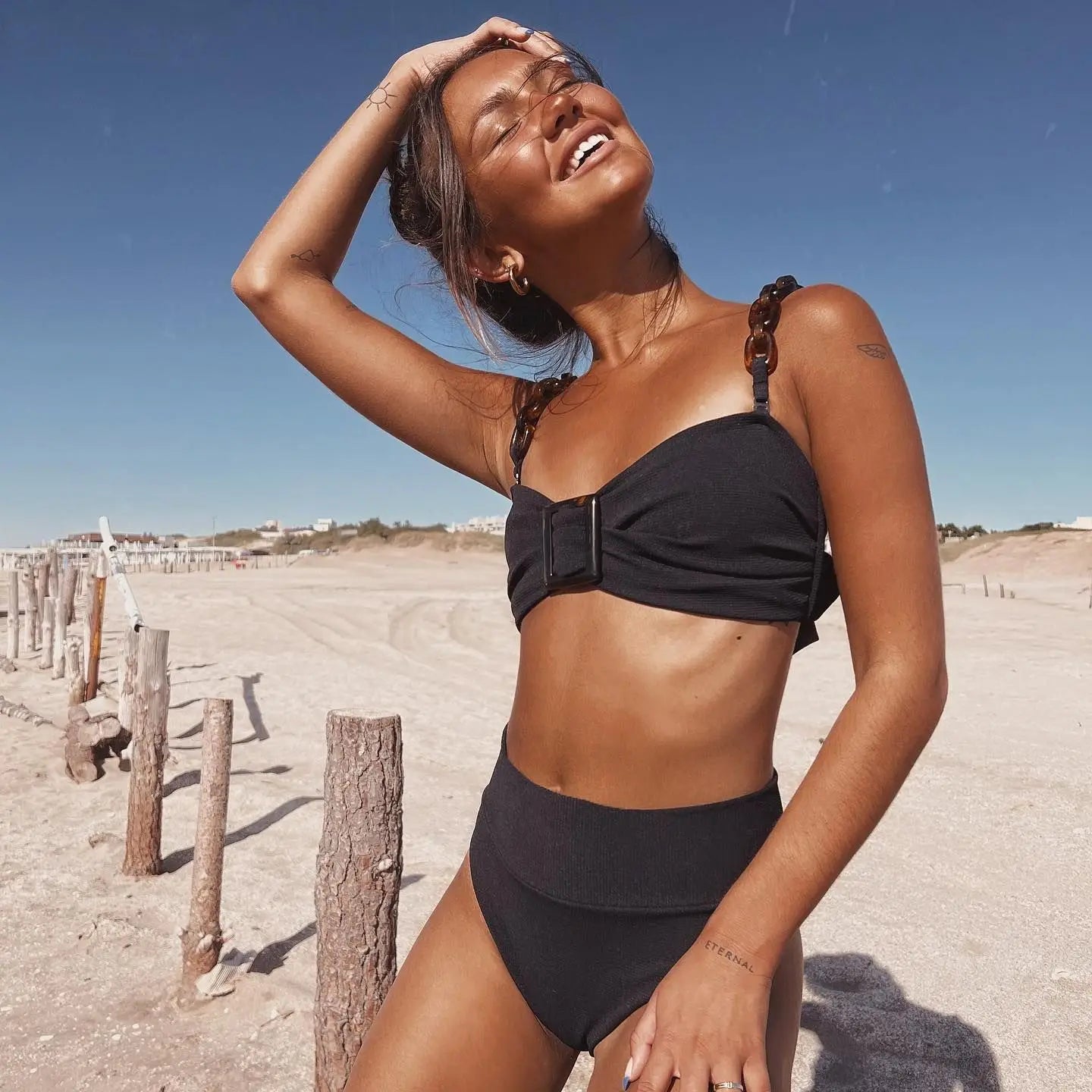 #PB High Waist Ruffles Bikini