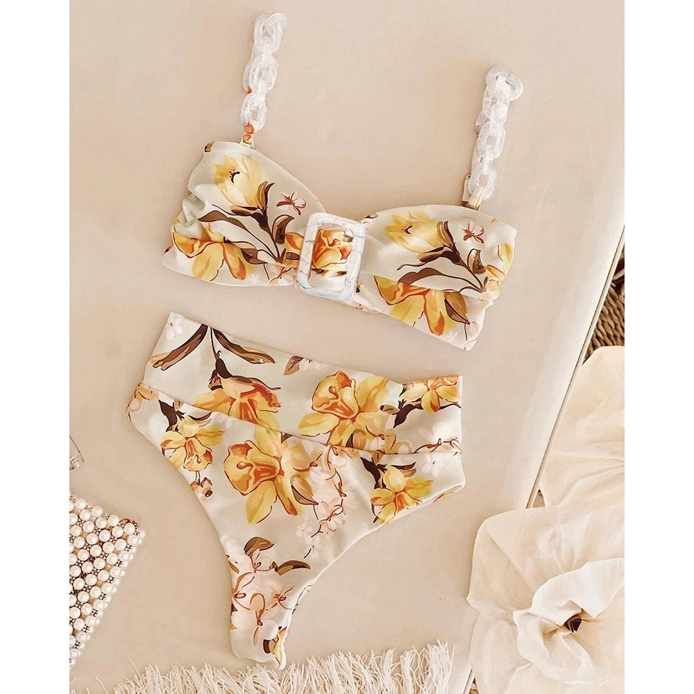 #PB High Waist Ruffles Bikini