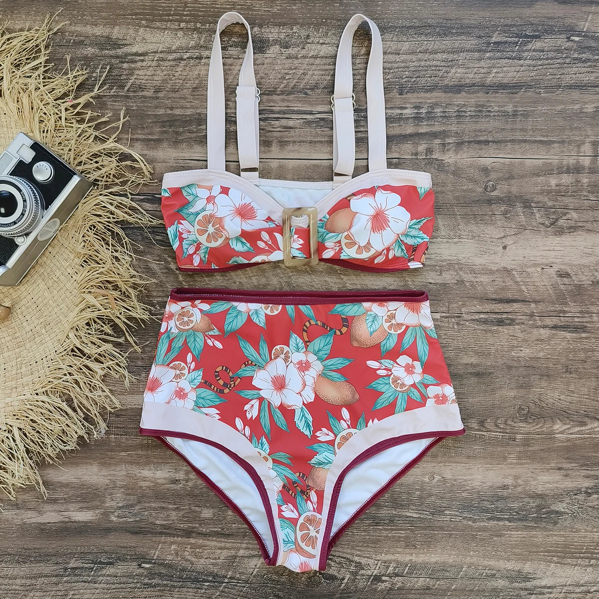 #PB High Waist Ruffles Bikini