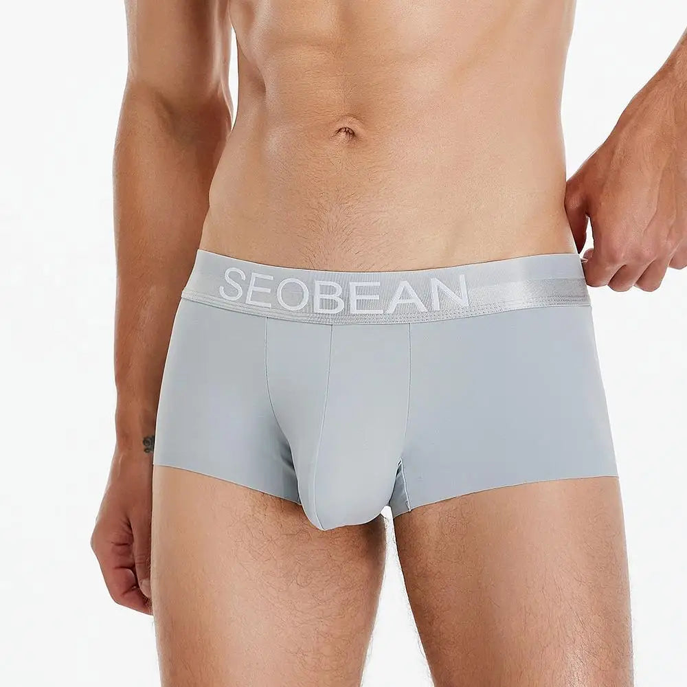 #PB Men's Boxers Ice Silk Cool Breathable Underwear Boxer Shorts - passionbarn.com