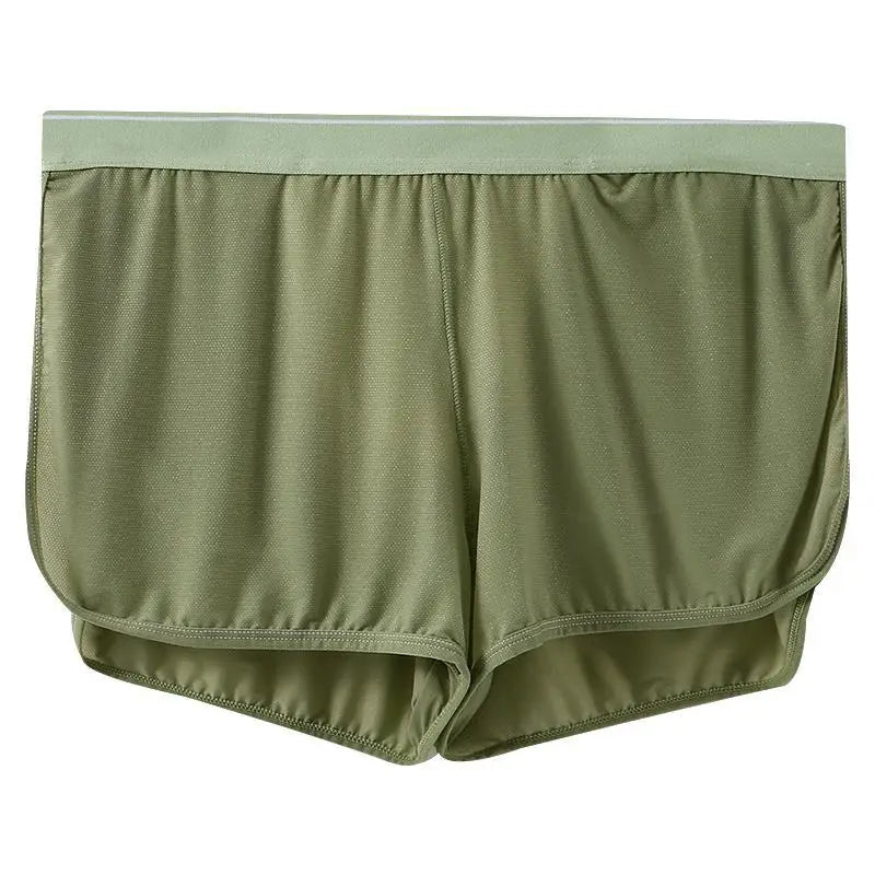#PB Sleep Bottoms Men Arrow Shorts Ice Silk Mesh Breathable Underwear Boxers Shorts - passionbarn.com
