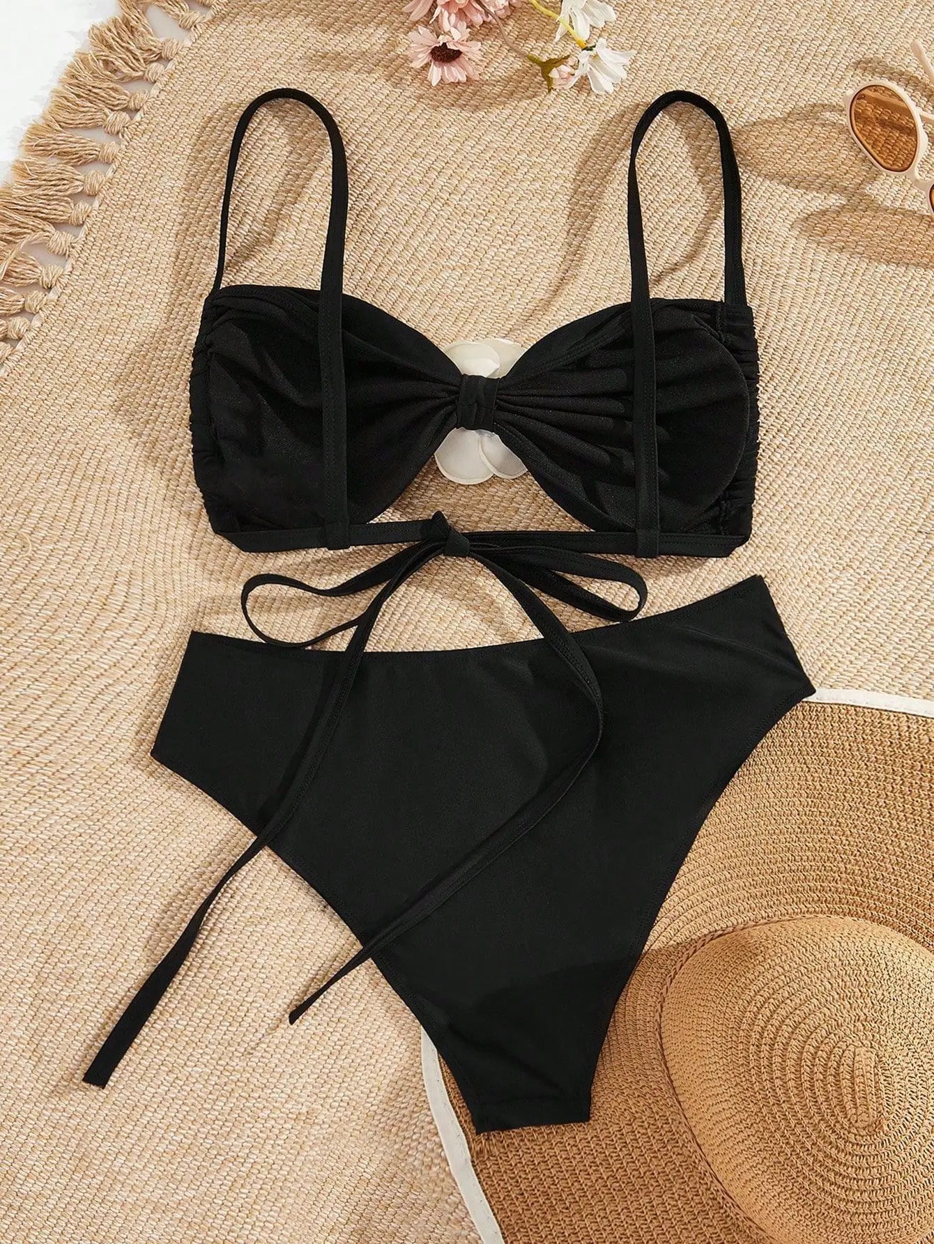 #PB 3D Flower Plus Size Swimsuit
