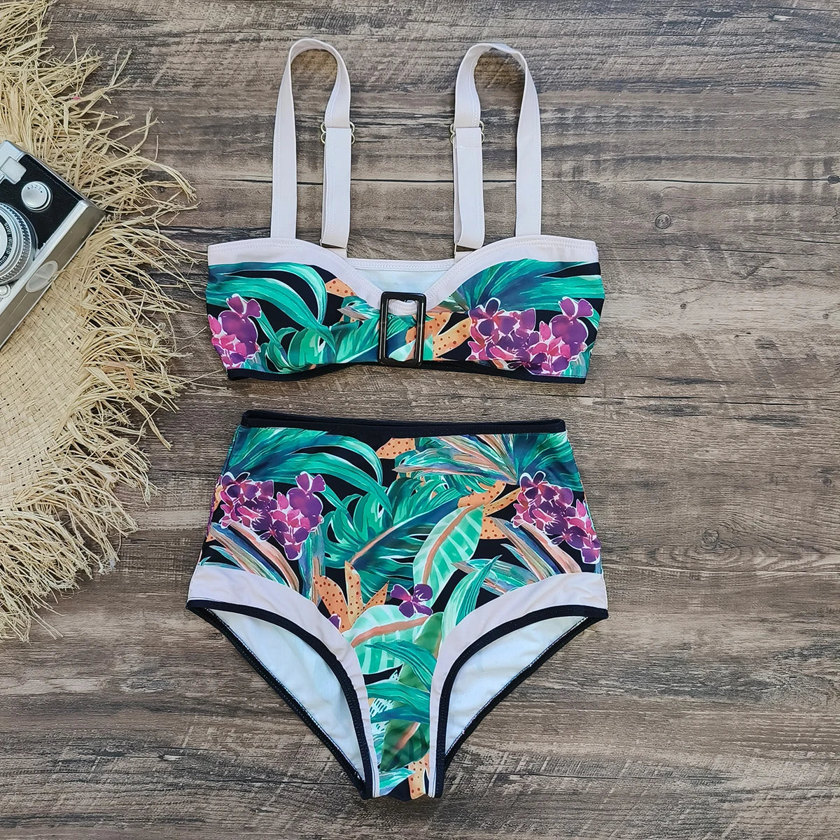 #PB High Waist Ruffles Bikini