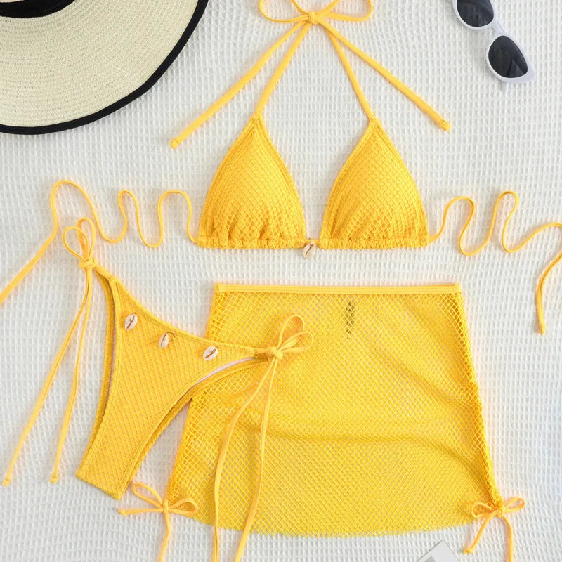 #PB Three-Piece Swimwear