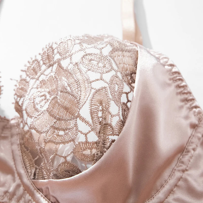 #PB Fancy Lingerie Satin Set - passionbarn.com