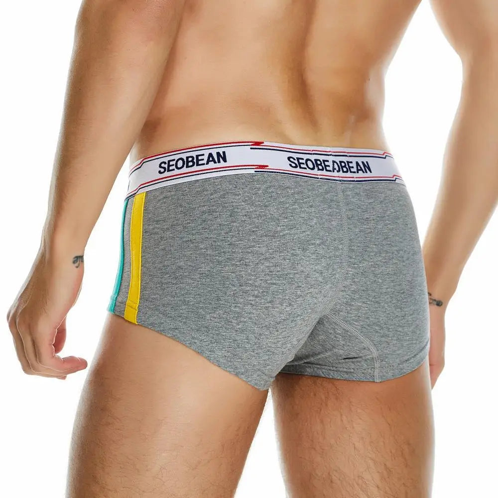 #PB Men's Boxers Briefs Breathable Cotton Underwear - passionbarn.com
