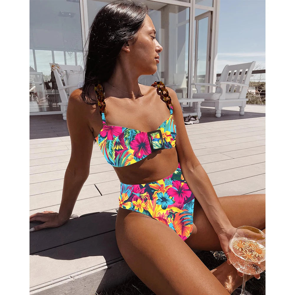 #PB High Waist Ruffles Bikini