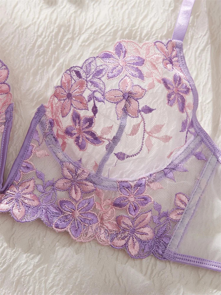 #PB Romantic Purple Lingerie Set - passionbarn.com