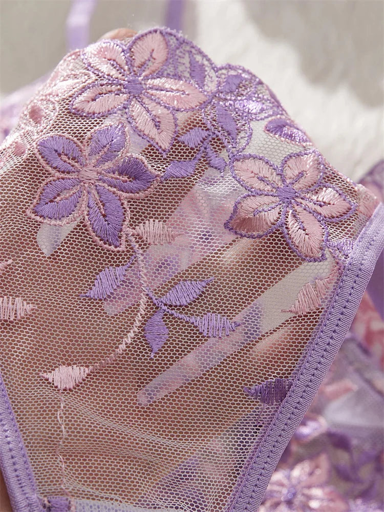#PB Romantic Purple Lingerie Set - passionbarn.com