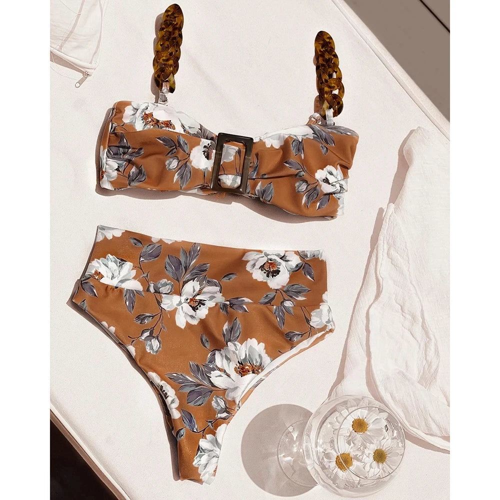 #PB High Waist Ruffles Bikini