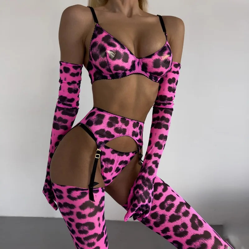 #PB Leopard Print Lingerie - passionbarn.com