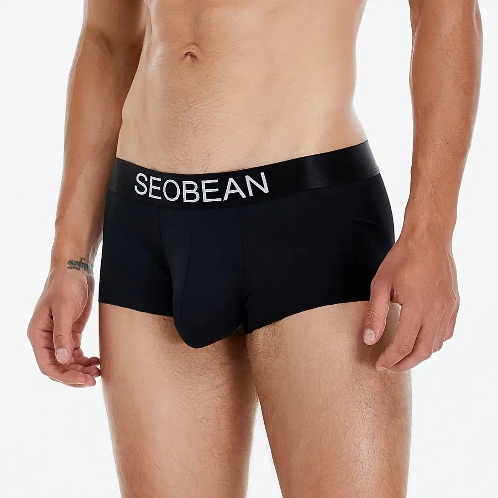 #PB Men's Boxers Ice Silk Cool Breathable Underwear Boxer Shorts - passionbarn.com