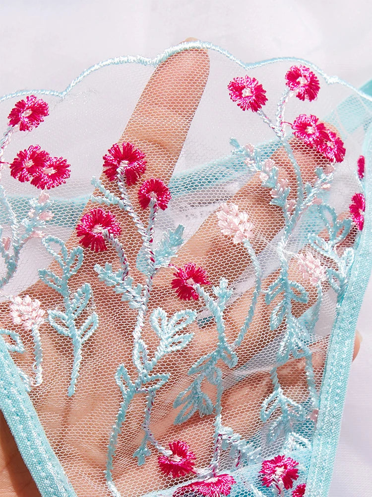 #PB Lingerie Fancy Embroidery Set - passionbarn.com