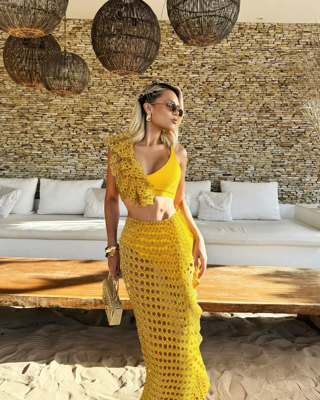 #PB Ruffle Beach Dress