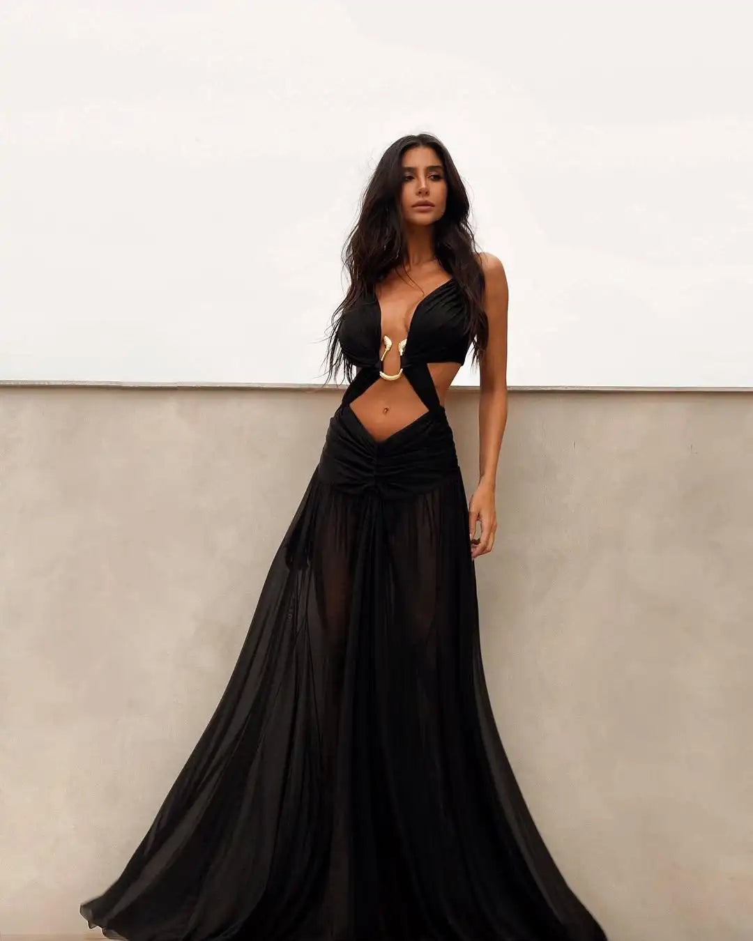 #PB Elegant Chiffon 2 Piece Bikini Swimsuit
