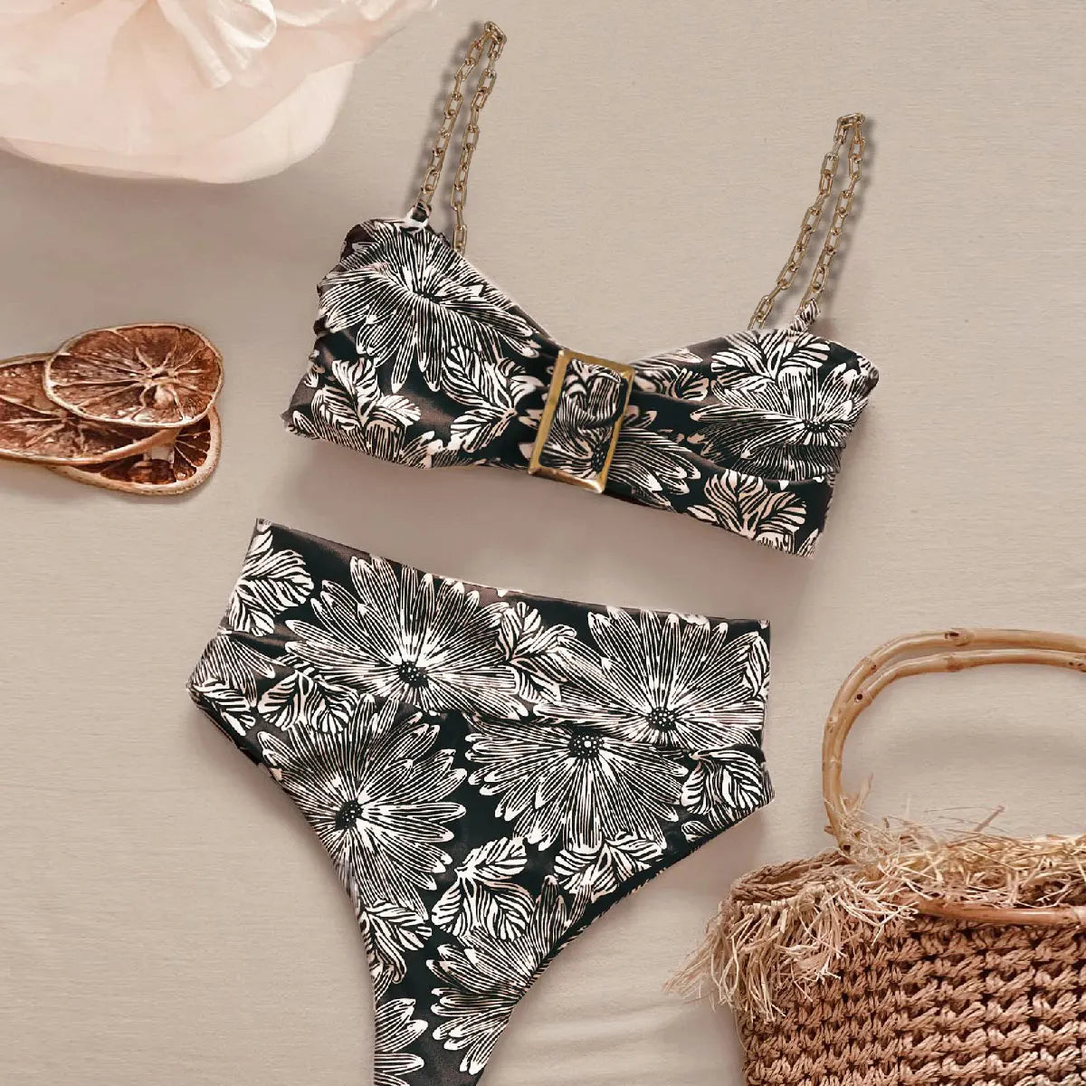#PB High Waist Ruffles Bikini