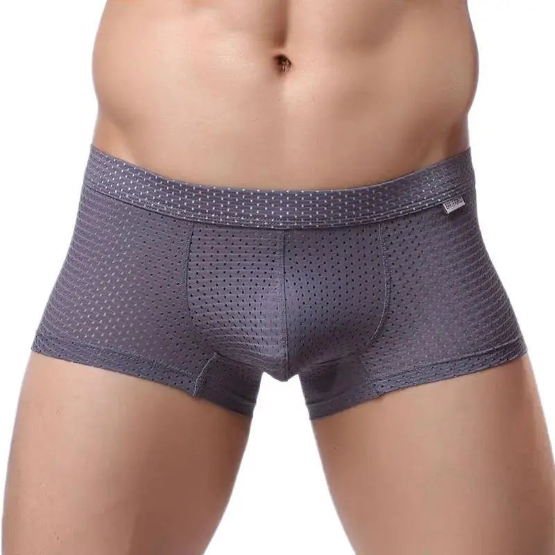 #PB Men Underwear Mesh Breathable Boxer Shorts