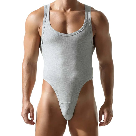 #PB Men's Bodysuit Shaper Onesie Vest Jumpsuits - passionbarn.com