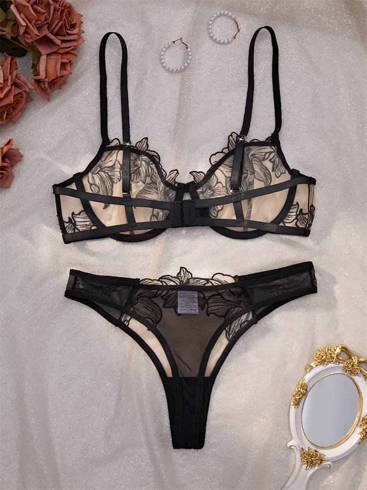#PB Lingerie  Embroidery Set - passionbarn.com