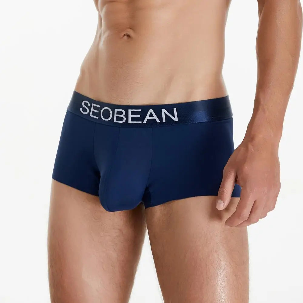 #PB Men's Boxers Ice Silk Cool Breathable Underwear Boxer Shorts - passionbarn.com