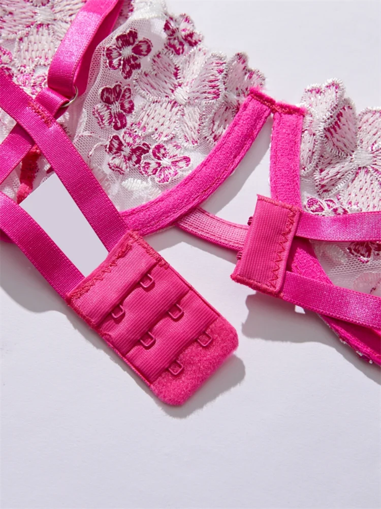 #PB Fancy Lingerie Embroidery Set - passionbarn.com