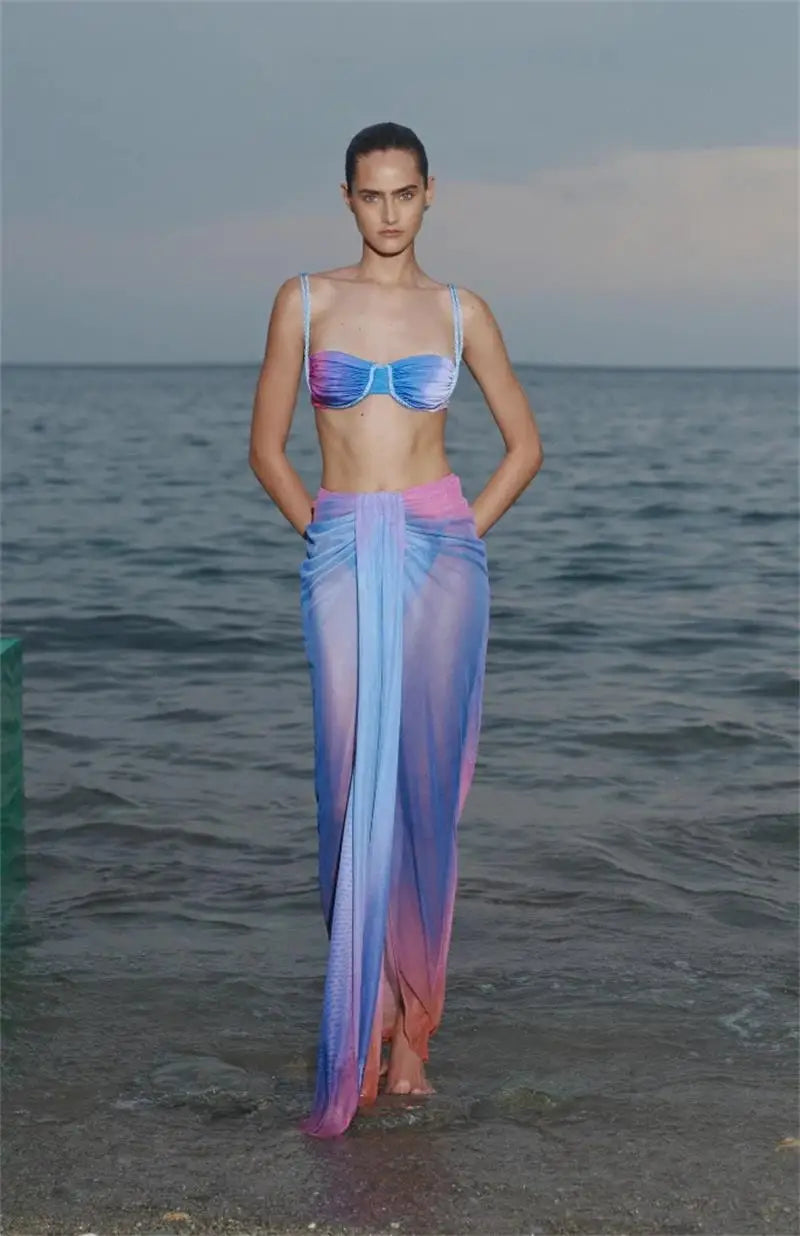 #PB Gradient 3 Pieces Bikini