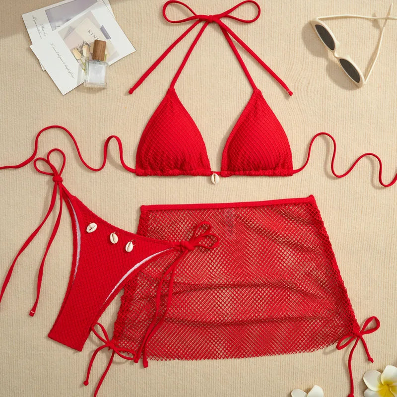 #PB Three-Piece Swimwear
