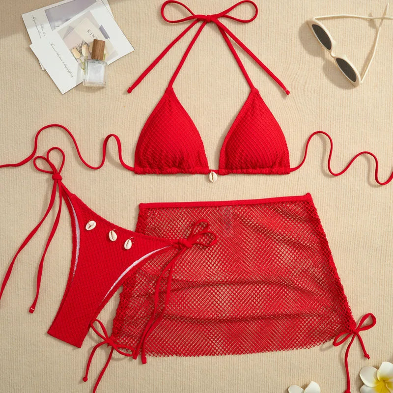 #PB Three-Piece Swimwear