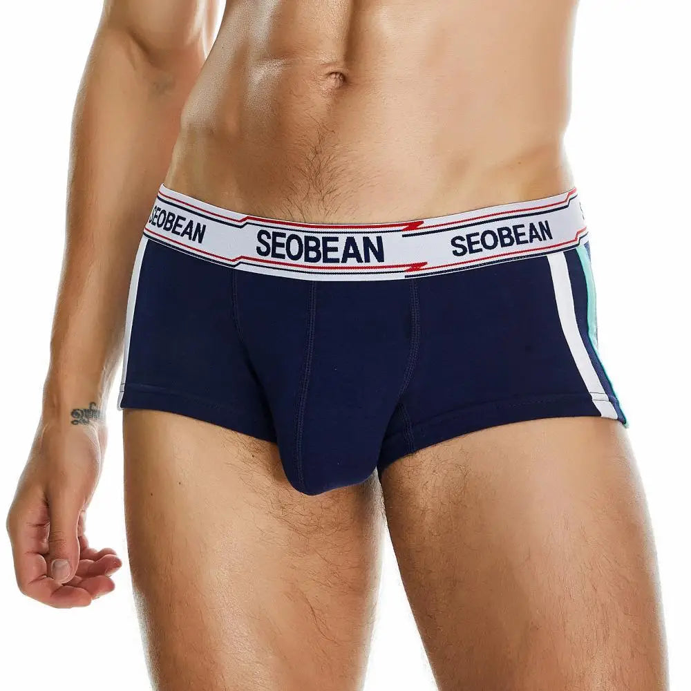 #PB Men's Boxers Briefs Breathable Cotton Underwear - passionbarn.com