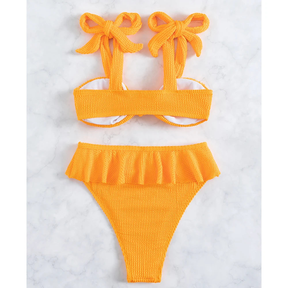 #PB High Waist Ruffles Bikini