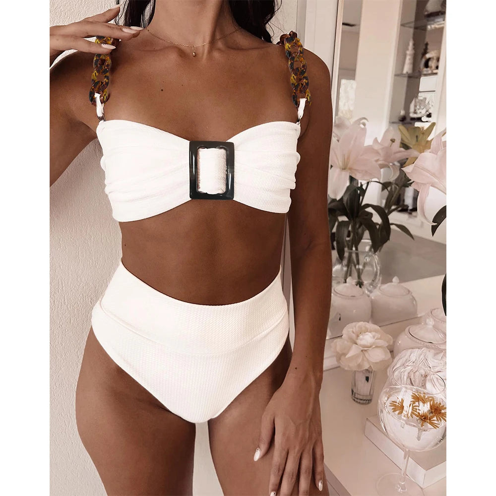 #PB High Waist Ruffles Bikini