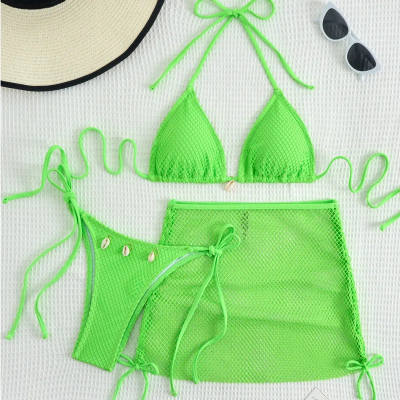 #PB Three-Piece Swimwear