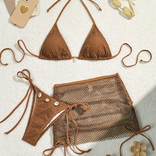 #PB Three-Piece Swimwear