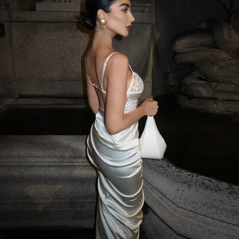 #PB Elegant Satin Slip Dress - passionbarn.com