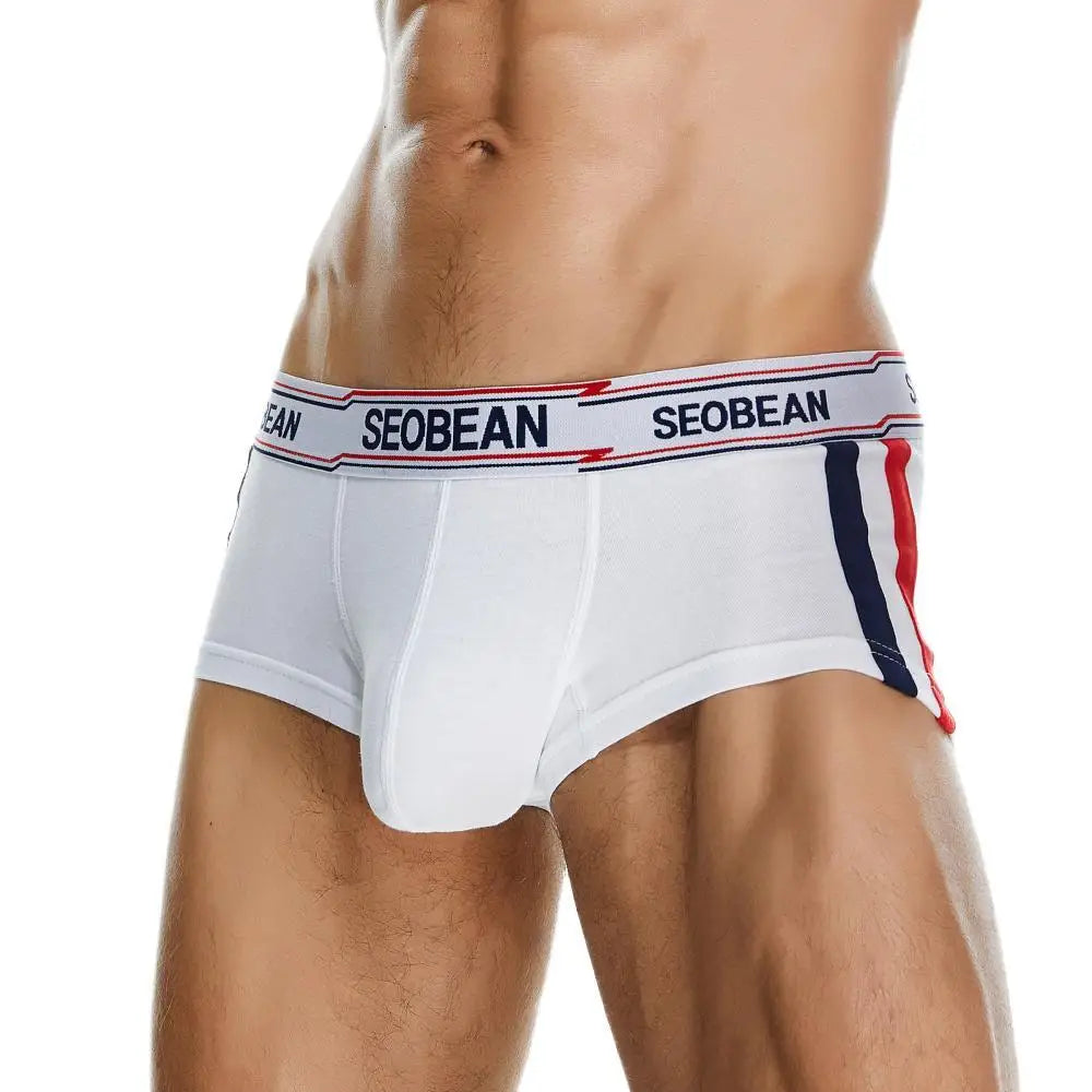 #PB Men's Boxers Briefs Breathable Cotton Underwear - passionbarn.com
