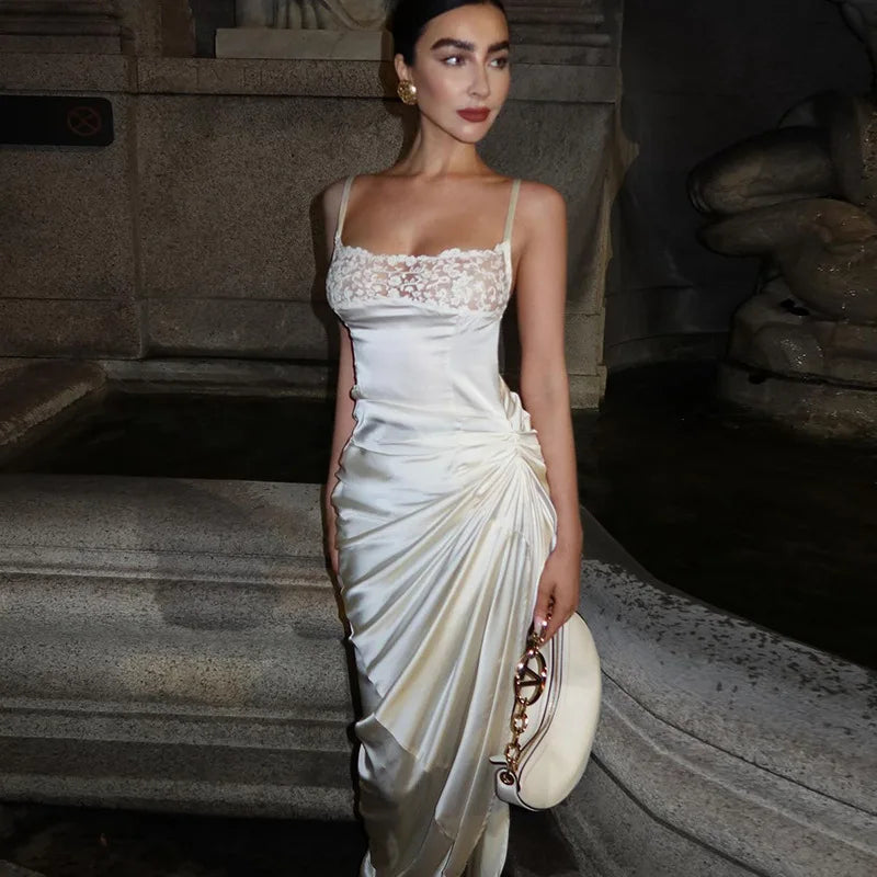 #PB Elegant Satin Slip Dress - passionbarn.com