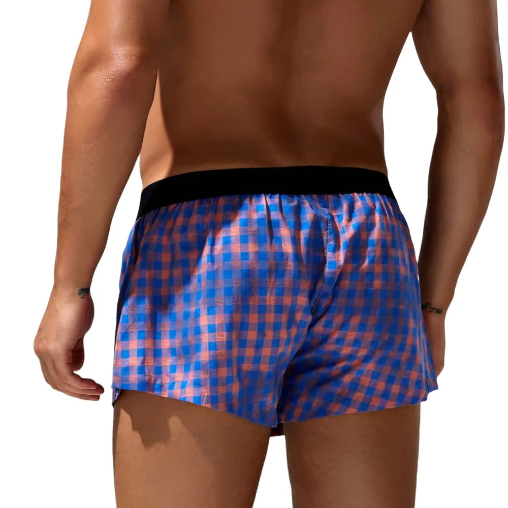 #PB Men's Cotton Plaid Underwear