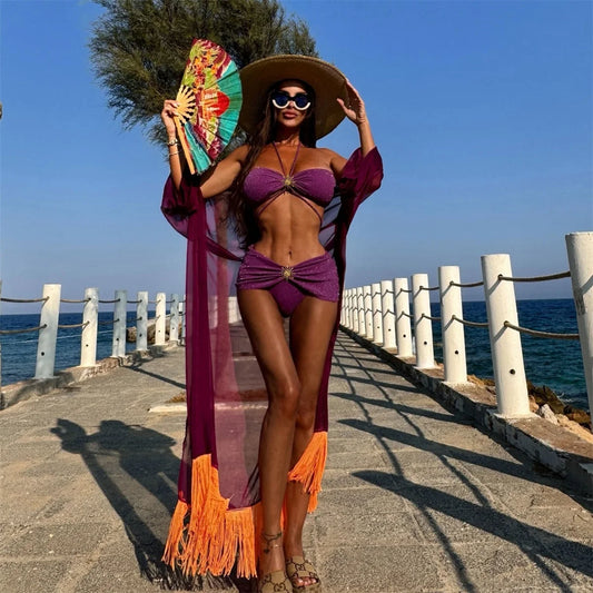 #PB Shiny Sun Bikini Swimsuit