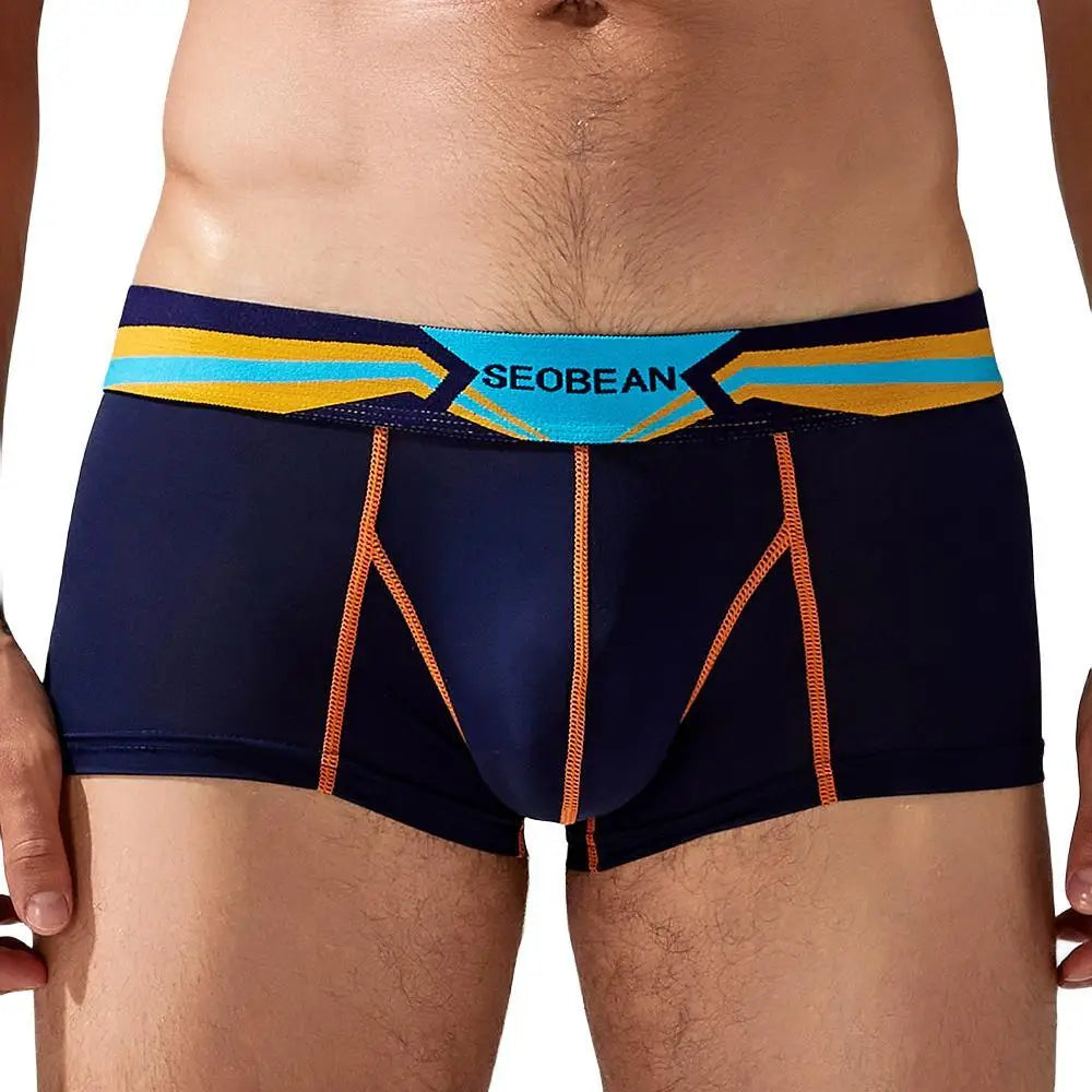 #PB Mens Boxers Ice Silk Breathable Underpants - passionbarn.com