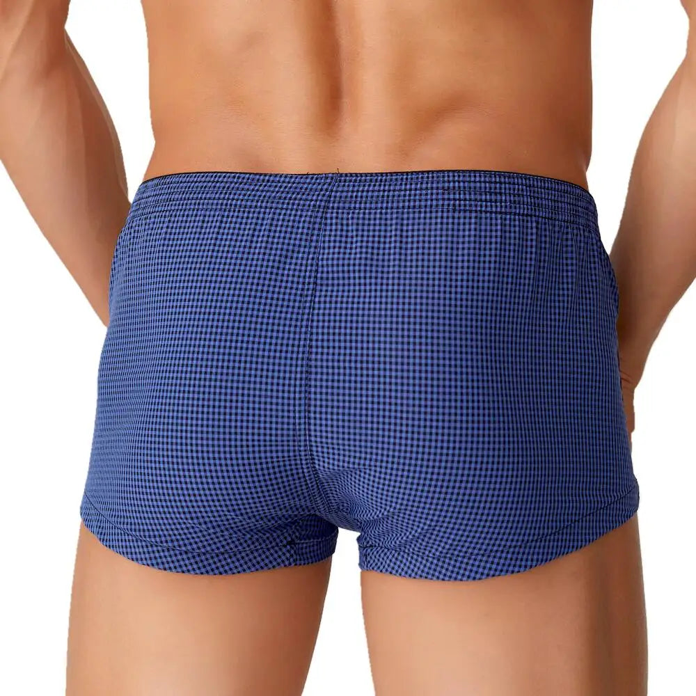 #PB Plaid Shorts Men's Underwear Boxers - passionbarn.com