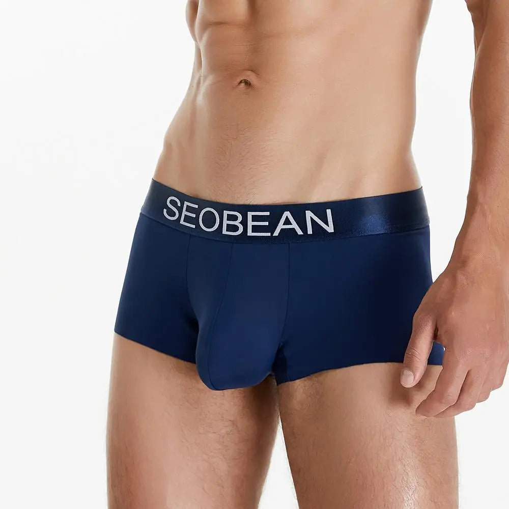 #PB Men's Boxers Ice Silk Cool Breathable Underwear Boxer Shorts - passionbarn.com