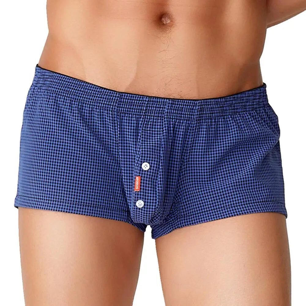 #PB Plaid Shorts Men's Underwear Boxers - passionbarn.com