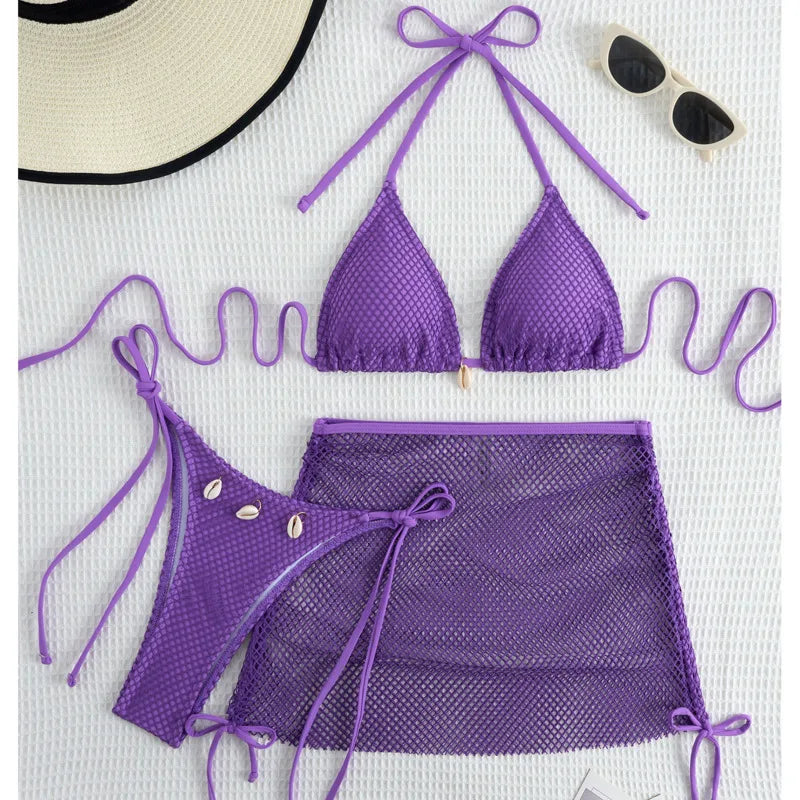 #PB Three-Piece Swimwear