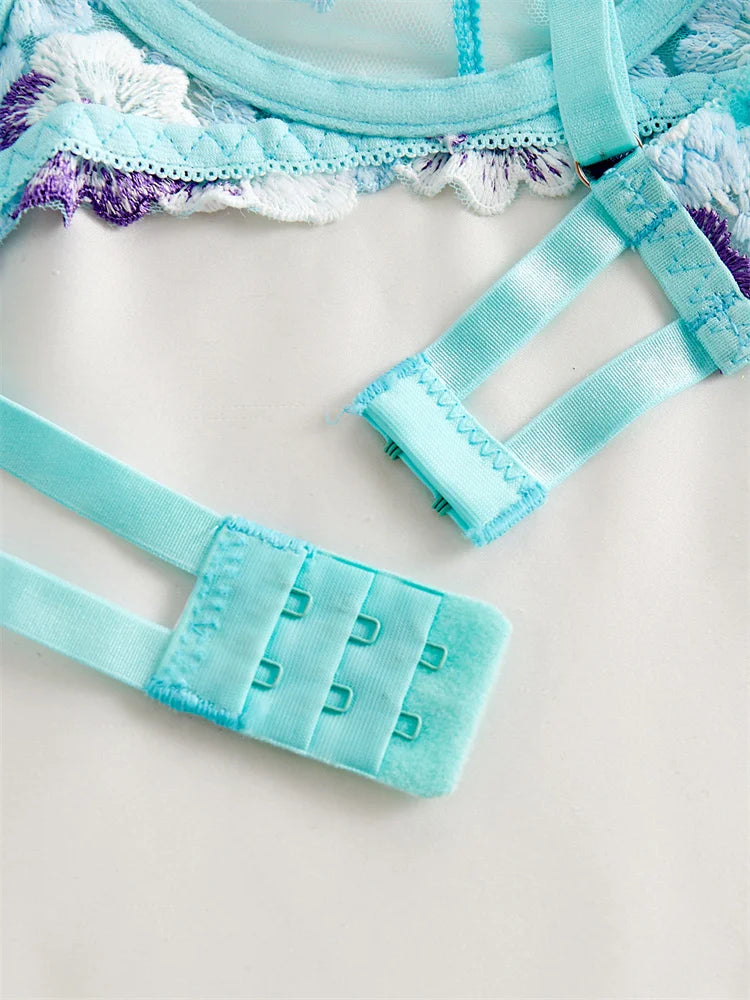 #PB Lingerie Blue Set - passionbarn.com