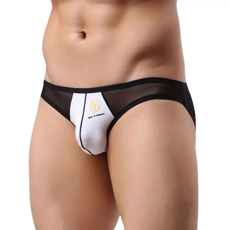 #PB High Quality Men's Briefs Transparent Mesh Underpants - passionbarn.com